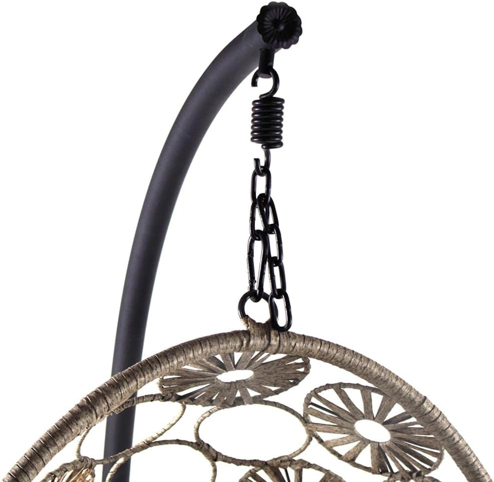 Luxury Hanging Egg Chair with Stand & Cushion