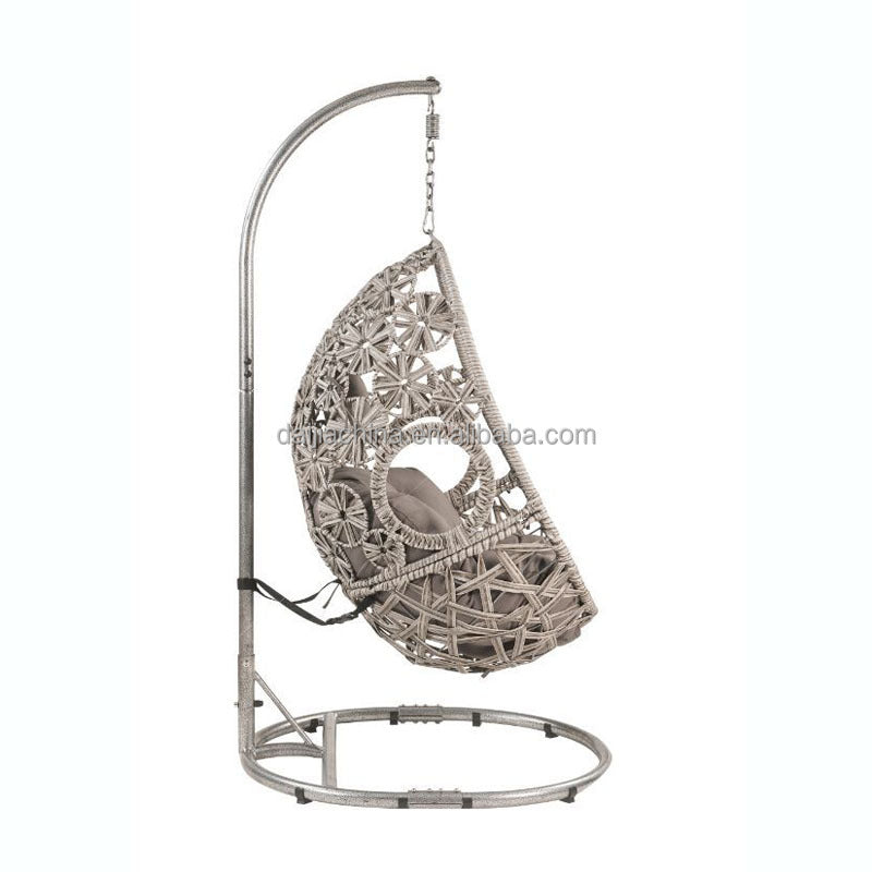 Luxury Hanging Egg Chair with Stand & Cushion