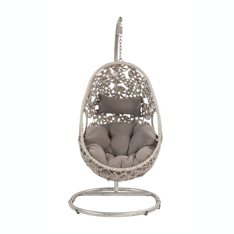 Sunflower Rattan Hanging Wicker Swings Modern Single Chair