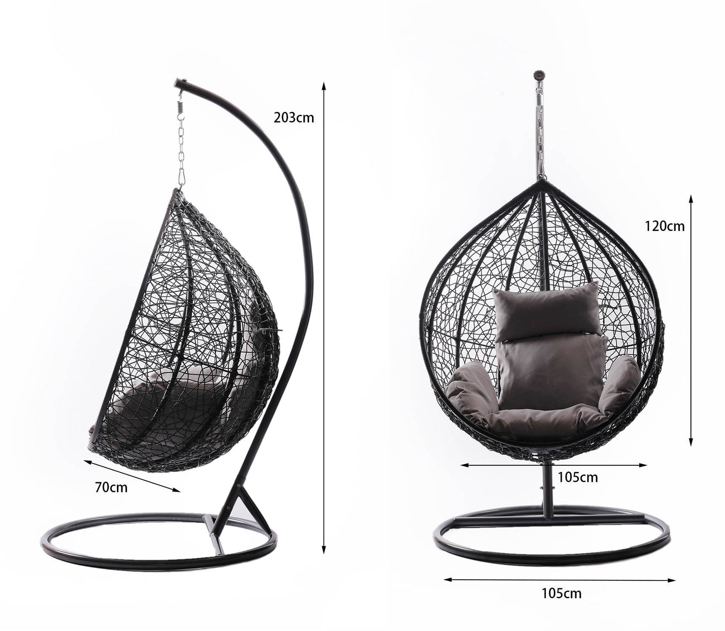 Swing Hanging Basket Rattan Chair