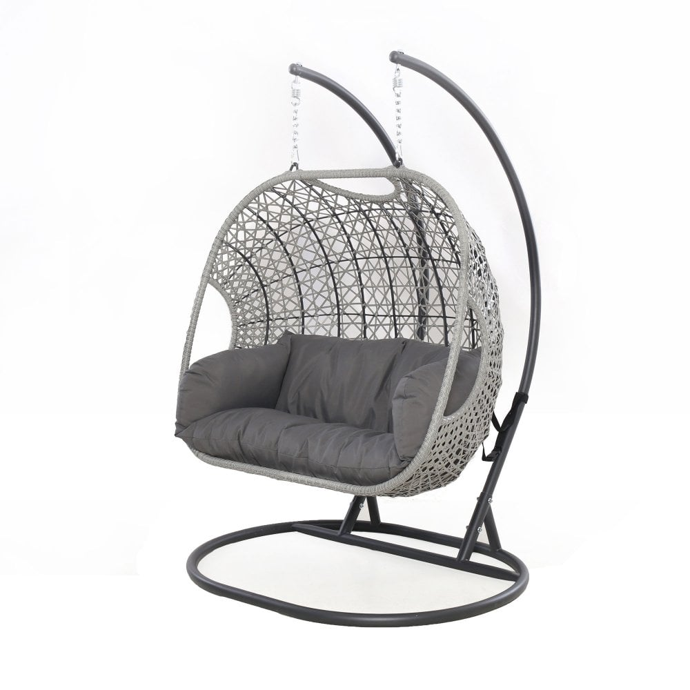 Double-Seat Hanging Chair Rattan Outdoor Furniture
